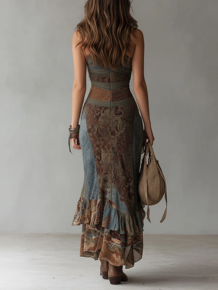 Nala | Robe Maxi Asymétrique Boho