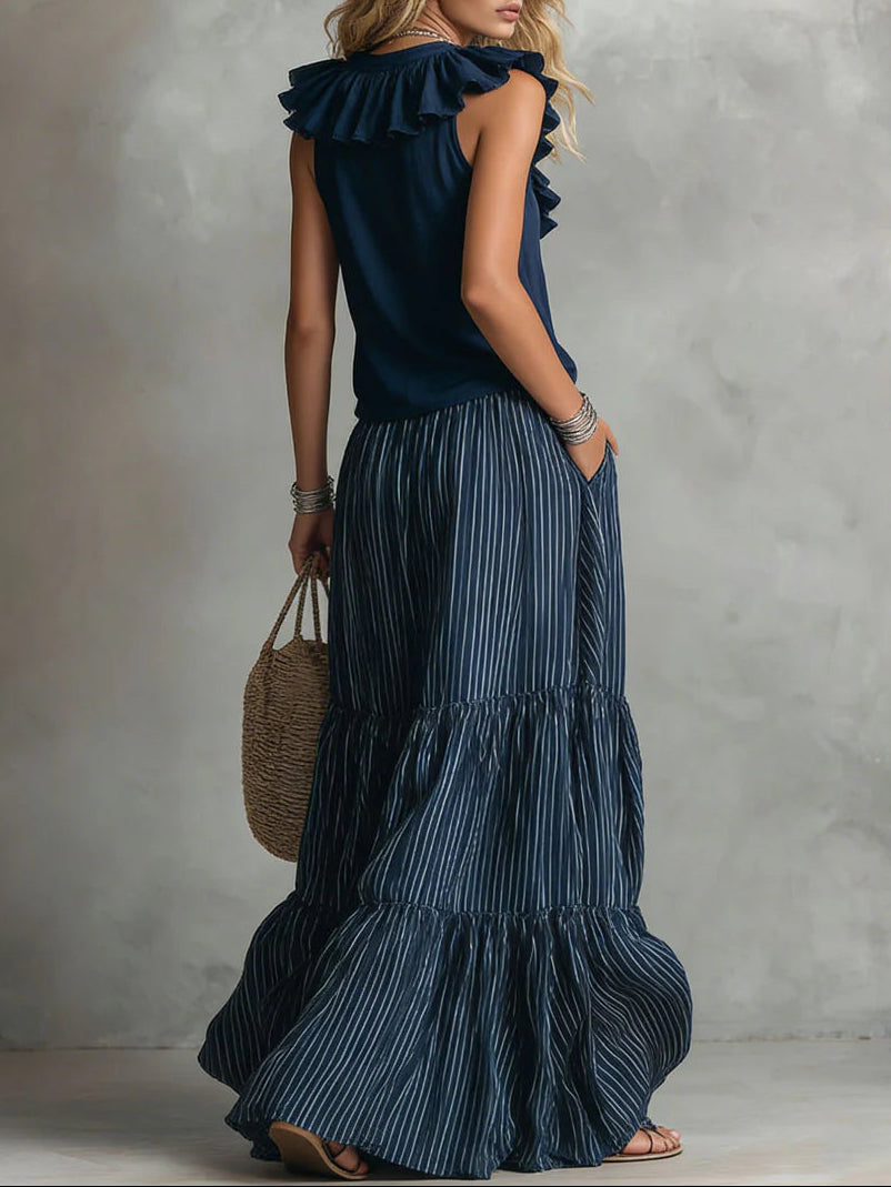 Naomi | Robe Maxi à Volants