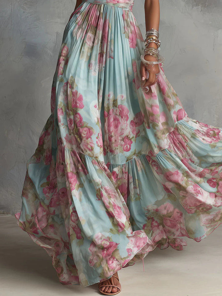 Fiora | Maxi Chiffon Floral Doux