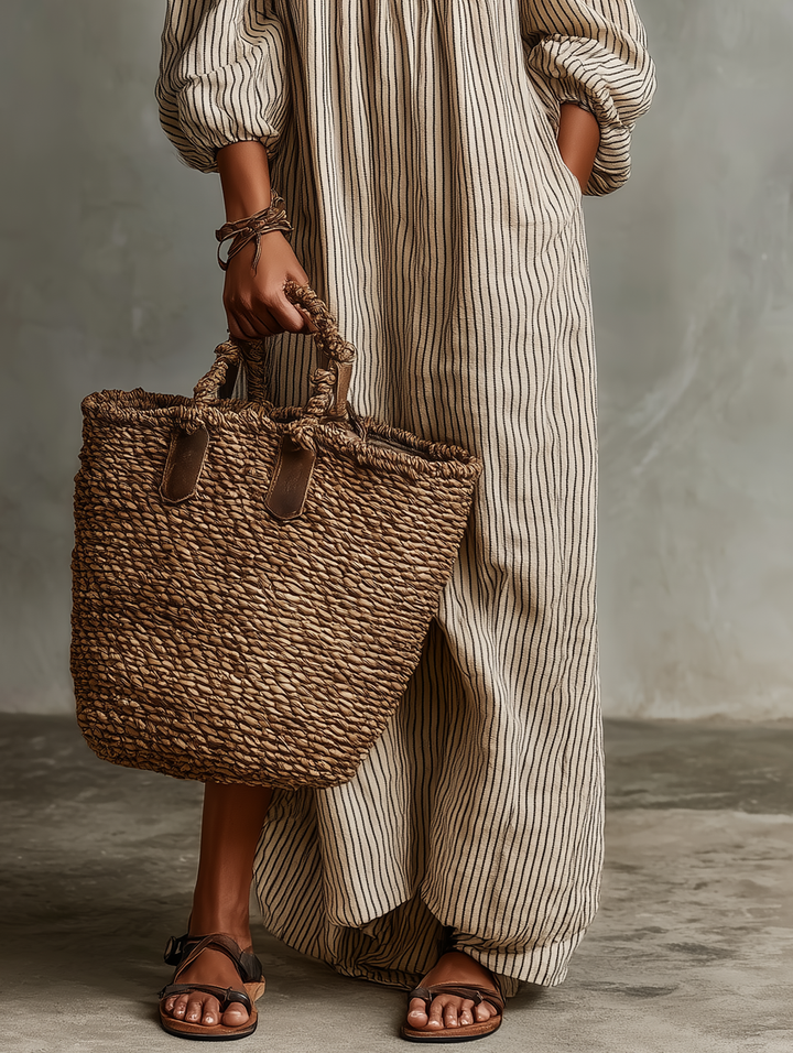 Elena | Robe longue fluide à épaules dénudées