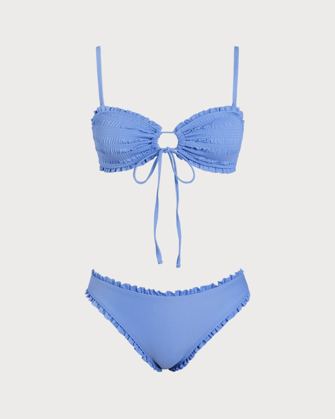 Ensemble de Bikini Ruché Bleu