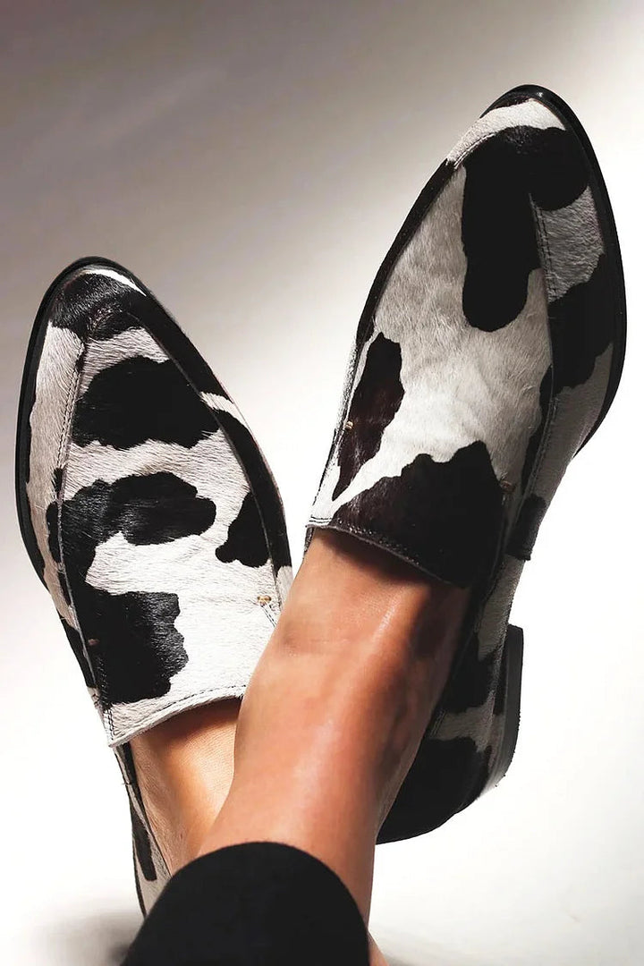 Rinah™ | Ballerines à Imprimé Vache Audacieux