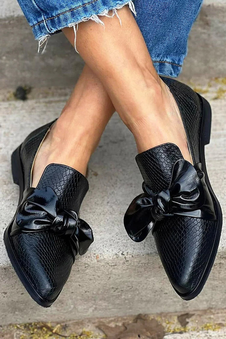 Amit™ | Mocassins Luxe avec Nœud