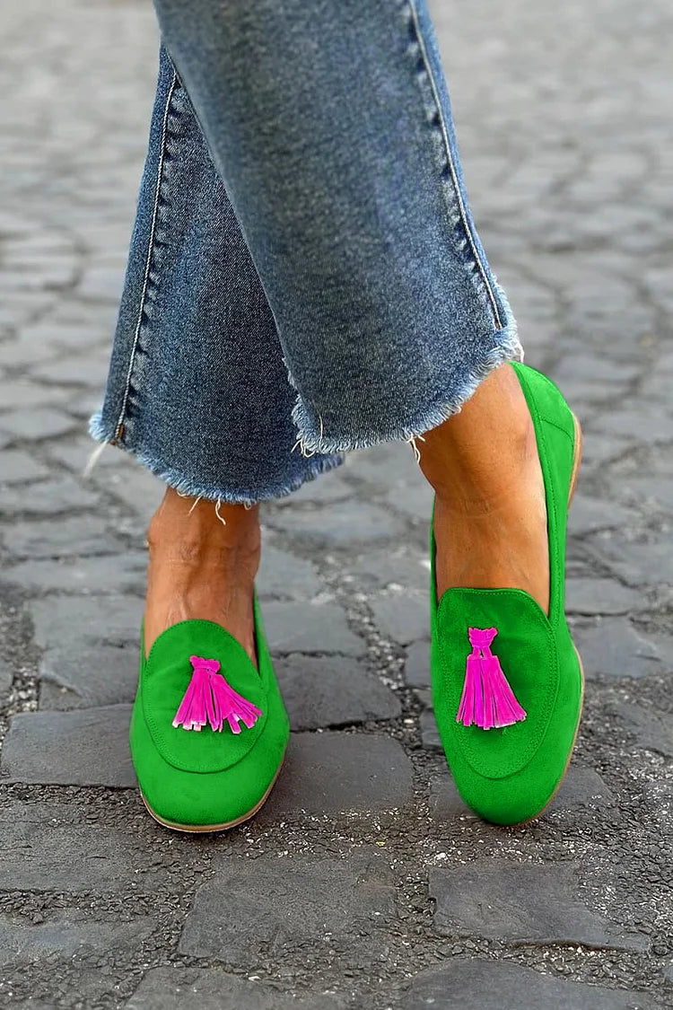 Brielle™ | Mocassins avec accent à pompon