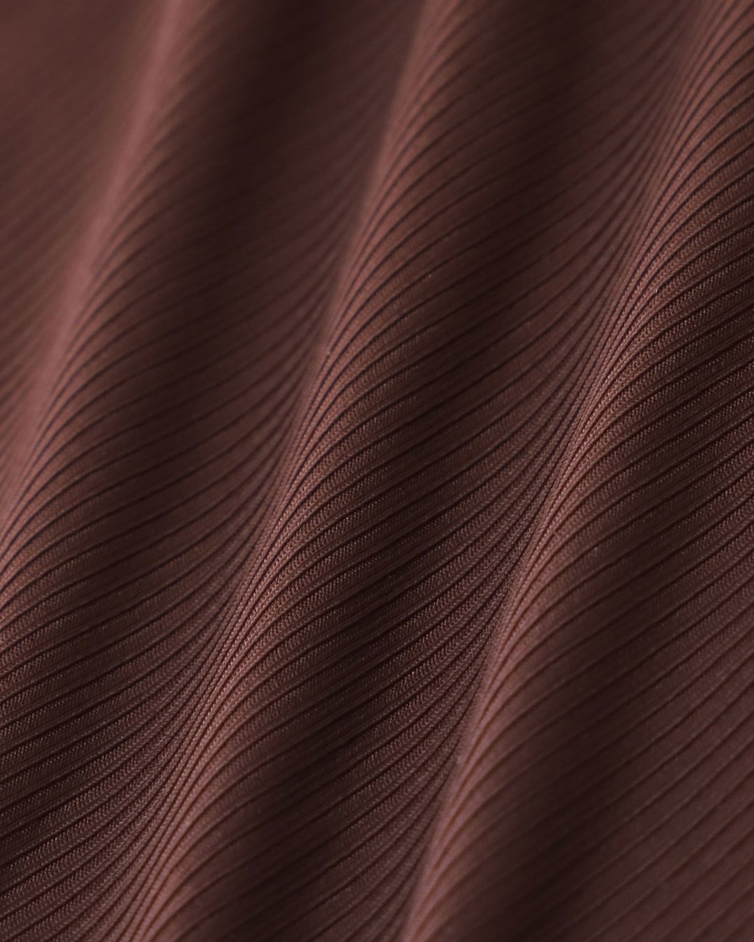 Ensemble de bikini marron à nœud côtelé