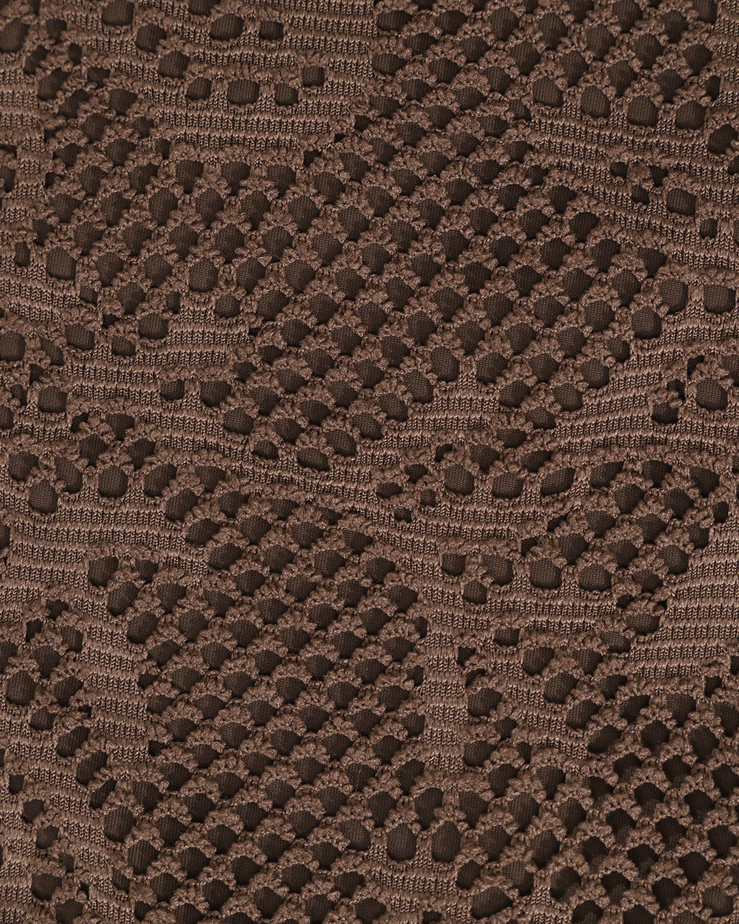 Maillot de bain halter texturé marron
