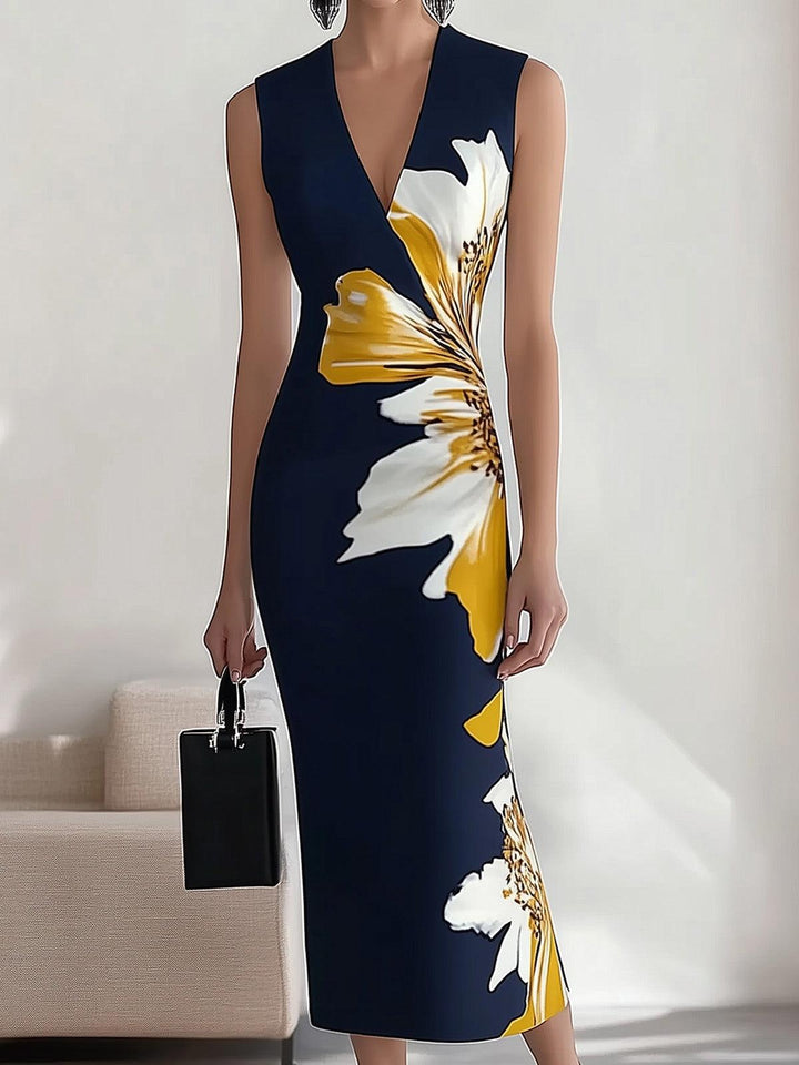 Lily | Robe Midi Élégante Glamour de Plage pour le Travail et les Festivals