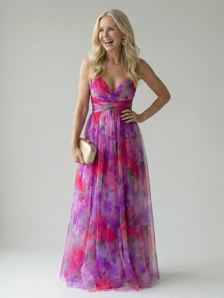 Irene | Robe maxi croisée