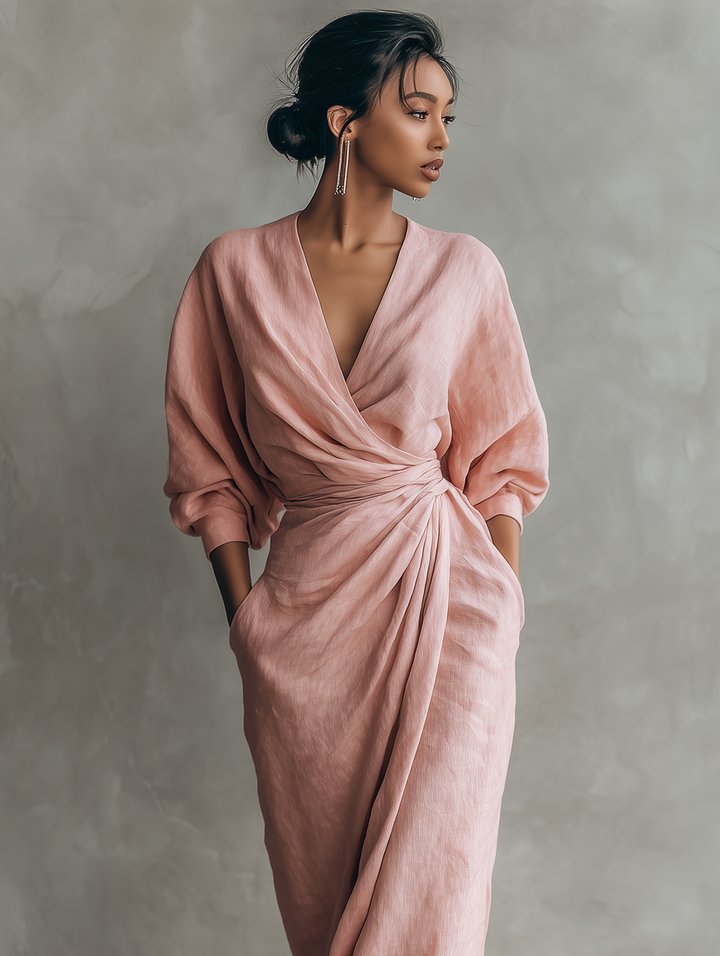Karen | Robe Maxi Élégante à Décolleté en V