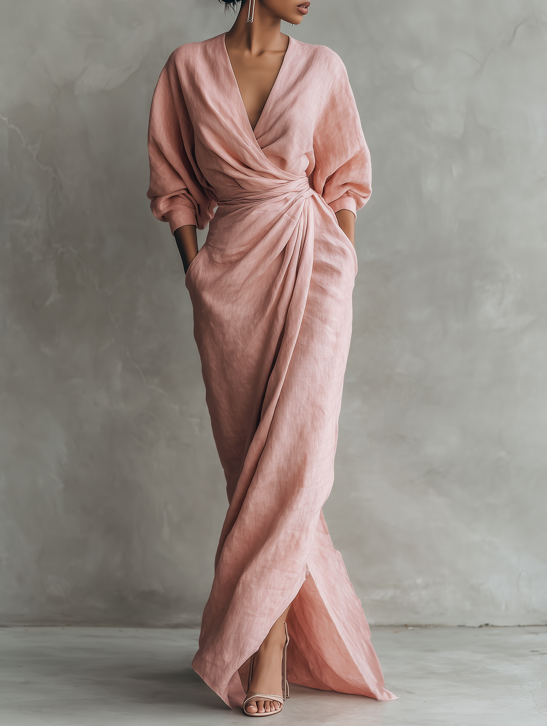 Karen | Robe Maxi Élégante à Décolleté en V