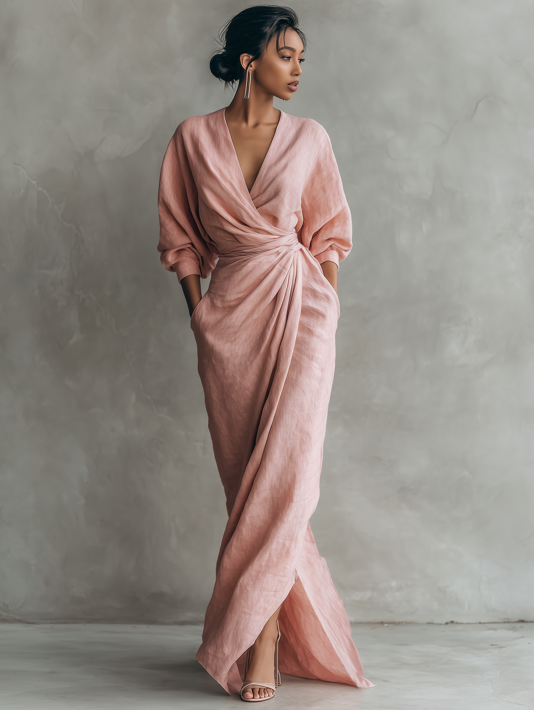Karen | Robe Maxi Élégante à Décolleté en V