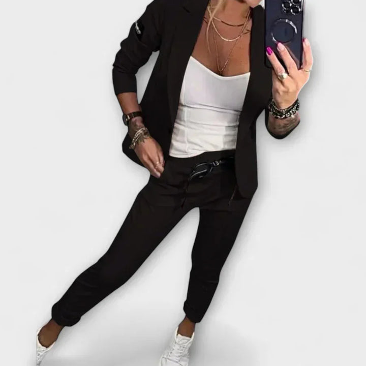 Vionne | Ensemble Élégant Haut, Veste et Pantalon