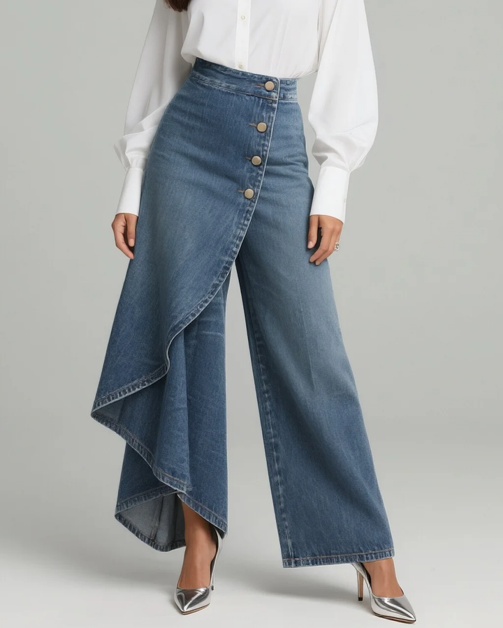 Ashley | Pantalon en Denim Enveloppant