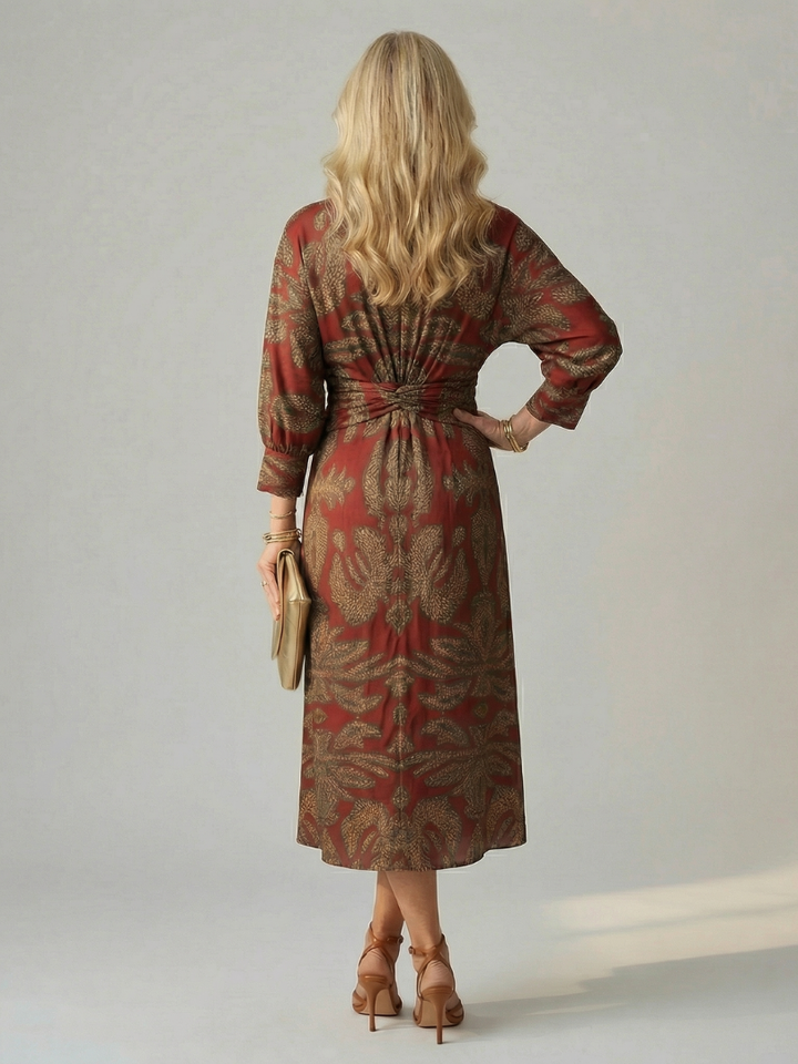 Alicia | Robe midi croisée