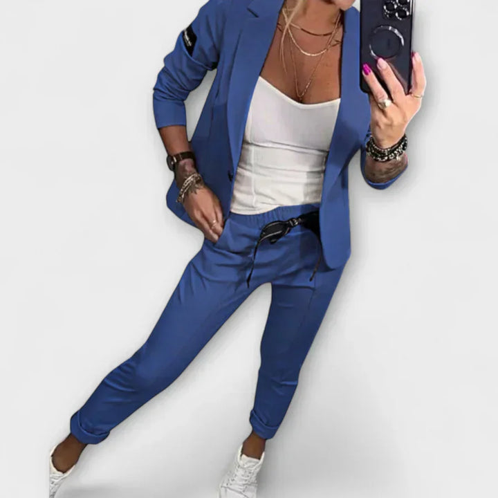 Vionne | Ensemble Élégant Haut, Veste et Pantalon
