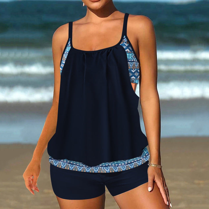 Barbara™ | Tankini divisé avec un élégant motif océan