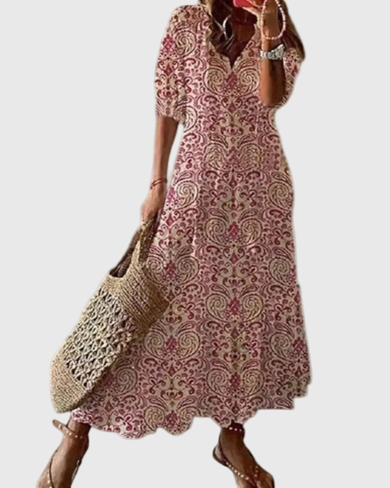 Amalia | Robe Maxi Été Boho Vintage