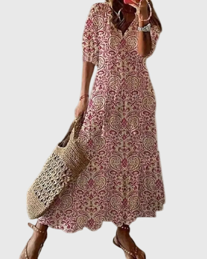 Amalia | Robe Maxi Été Boho Vintage