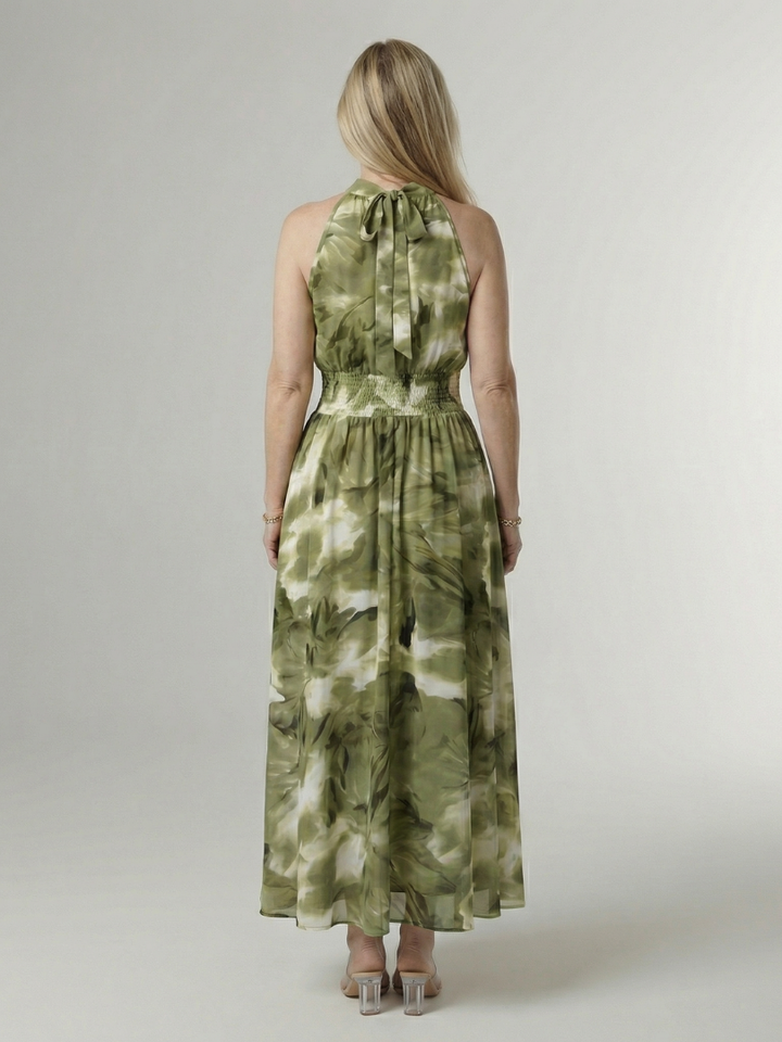 Martina | Robe midi halter