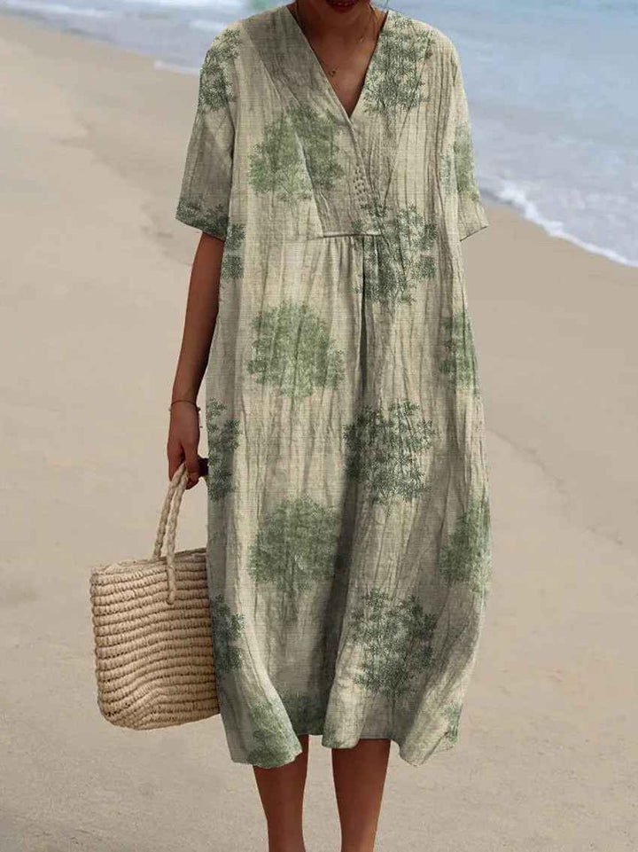 Robe imprimée brise d'été