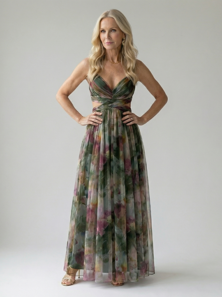 Irene | Robe maxi croisée