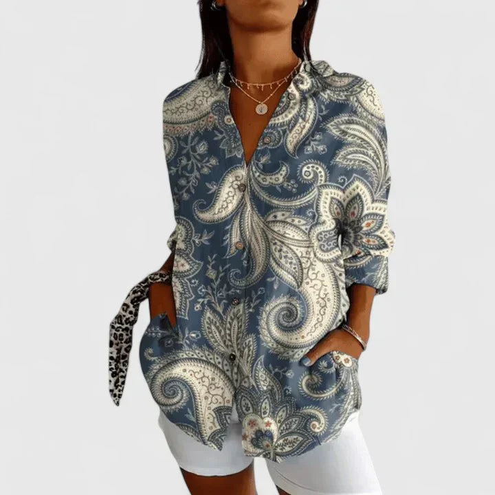 Katarine | Blouse Florale Élégante