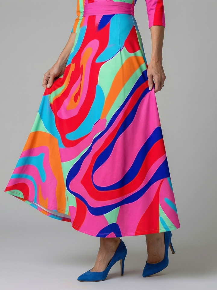 Juana | Robe midi à décolleté croisé