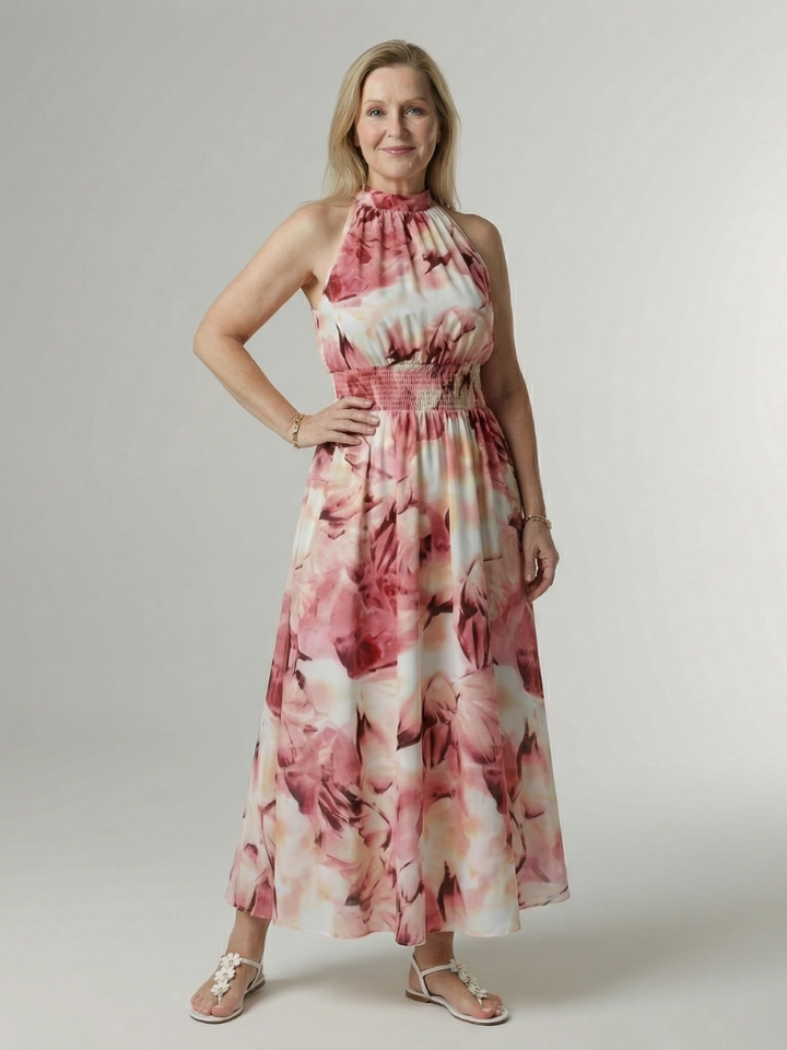 Martina | Robe midi halter