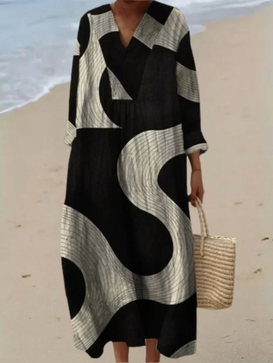 Robe imprimée brise d'été