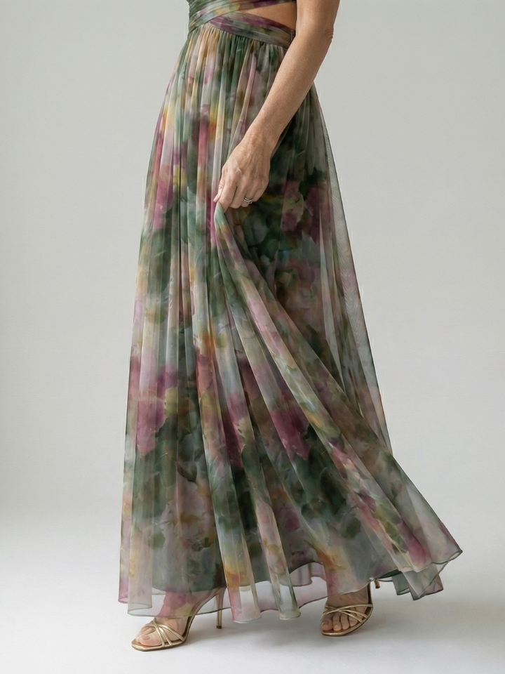 Irene | Robe maxi croisée