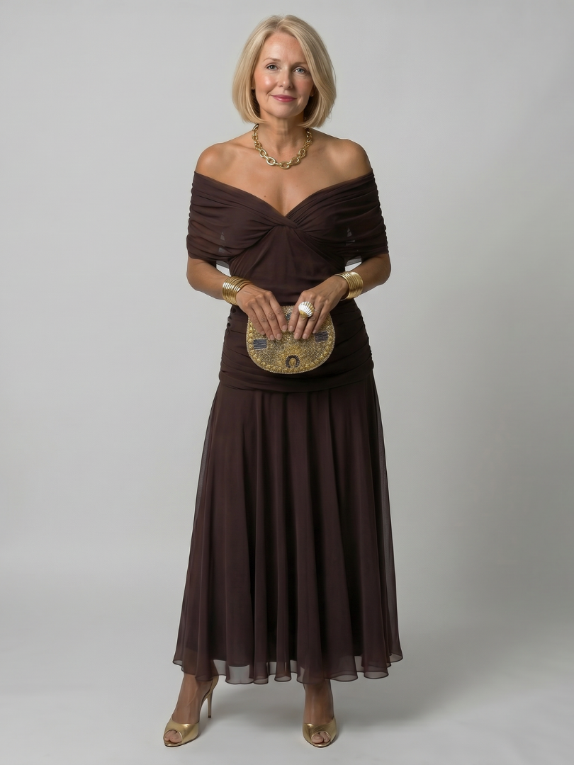 Calen | Robe Midi Décolletée