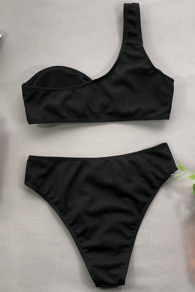 Bikini Diana – Bretelle Unique et Slip Taille Haute Modelant
