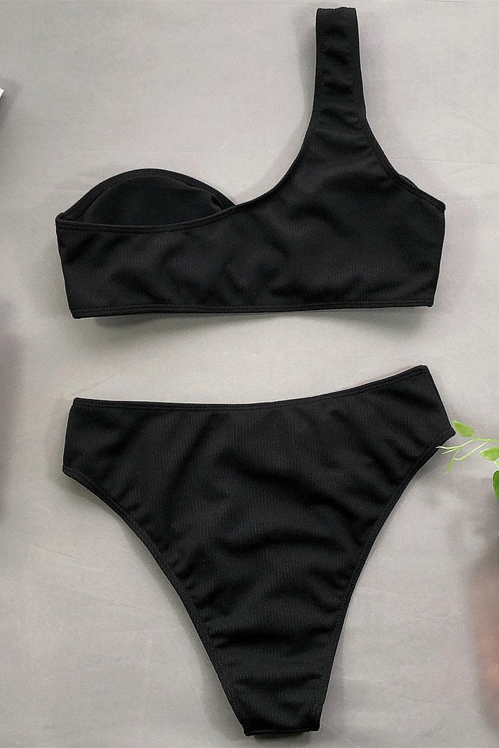 Bikini Diana – Bretelle Unique et Slip Taille Haute Modelant