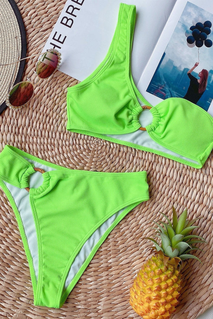 Bikini Diana – Bretelle Unique et Slip Taille Haute Modelant