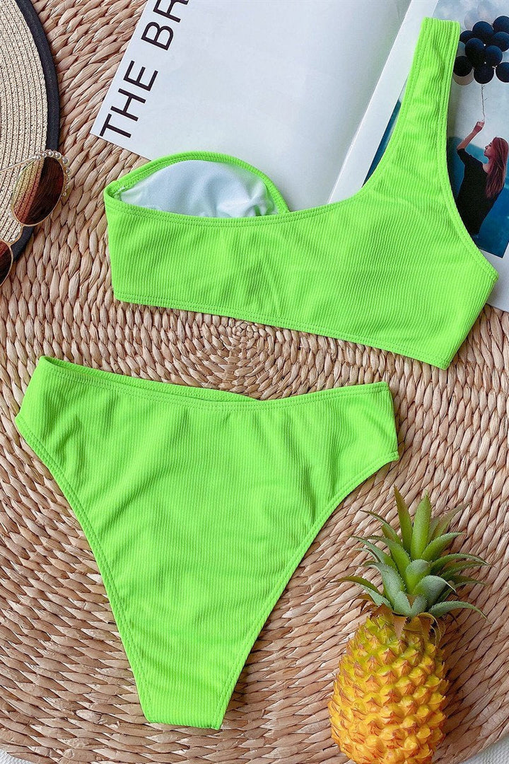 Bikini Diana – Bretelle Unique et Slip Taille Haute Modelant