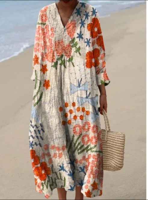 Ashley - Robe Vintage Géométrique
