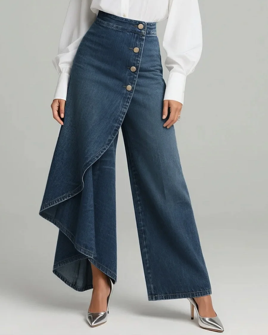 Ashley | Pantalon en Denim Enveloppant