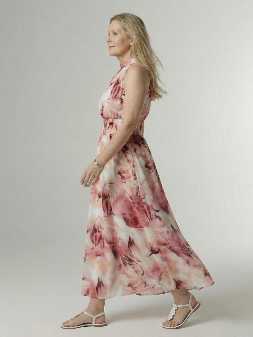 Martina | Robe midi halter