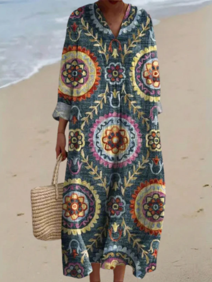 Ashley - Robe Vintage Géométrique