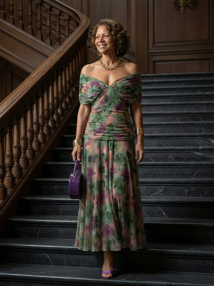Juanita | Robe midi de style "gitane"