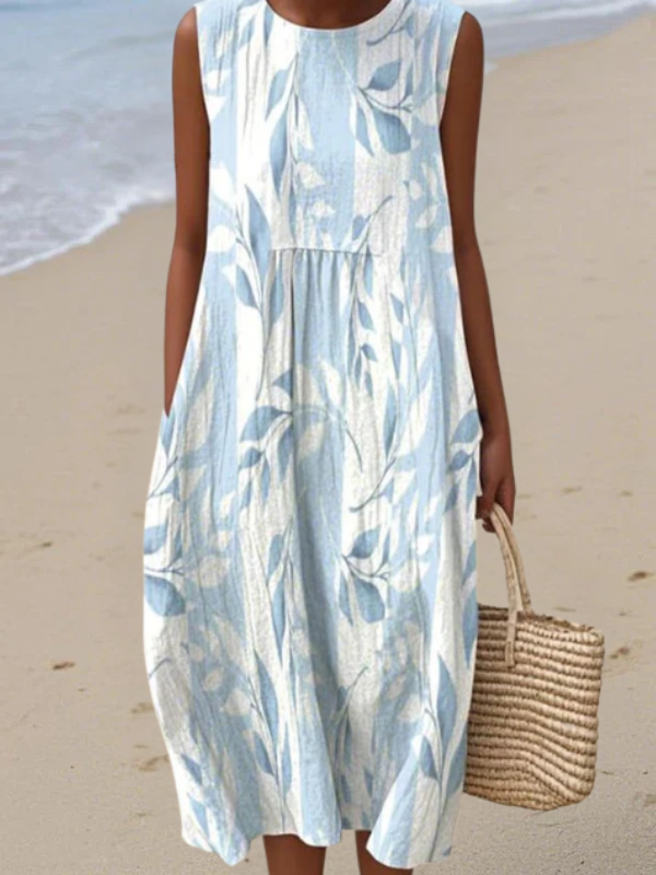 Joy™ Robe Midi Feuillage