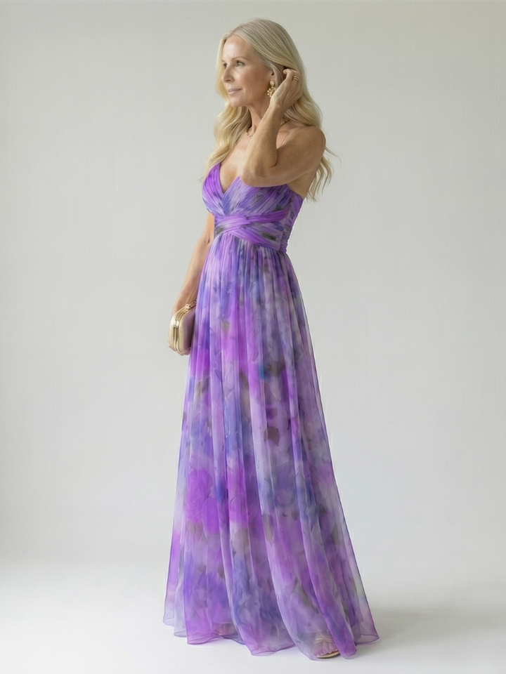 Irene | Robe maxi croisée