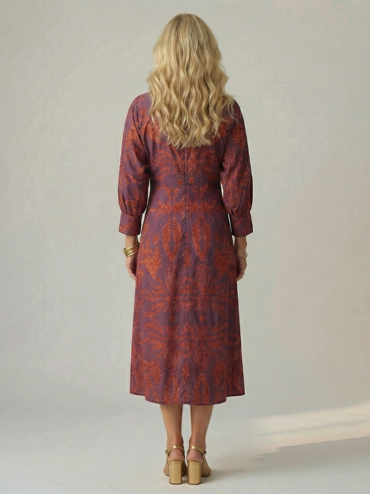 Lune | Robe Midi à Enveloppe