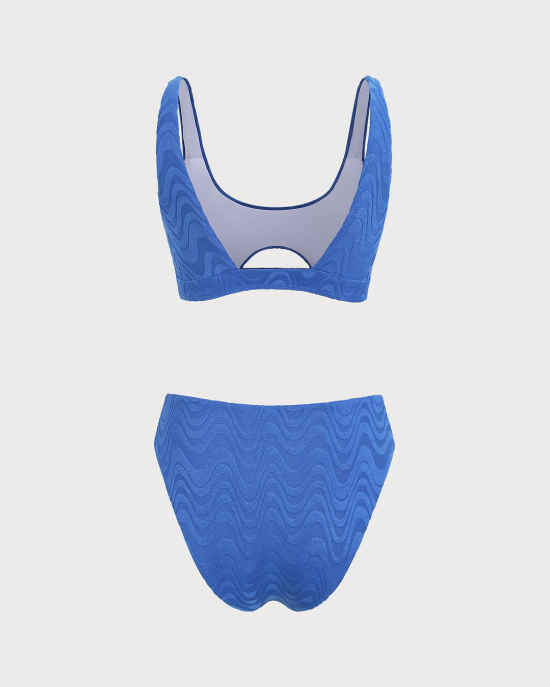 Ensemble de Bikini Texturé Couleur Bleu Royal