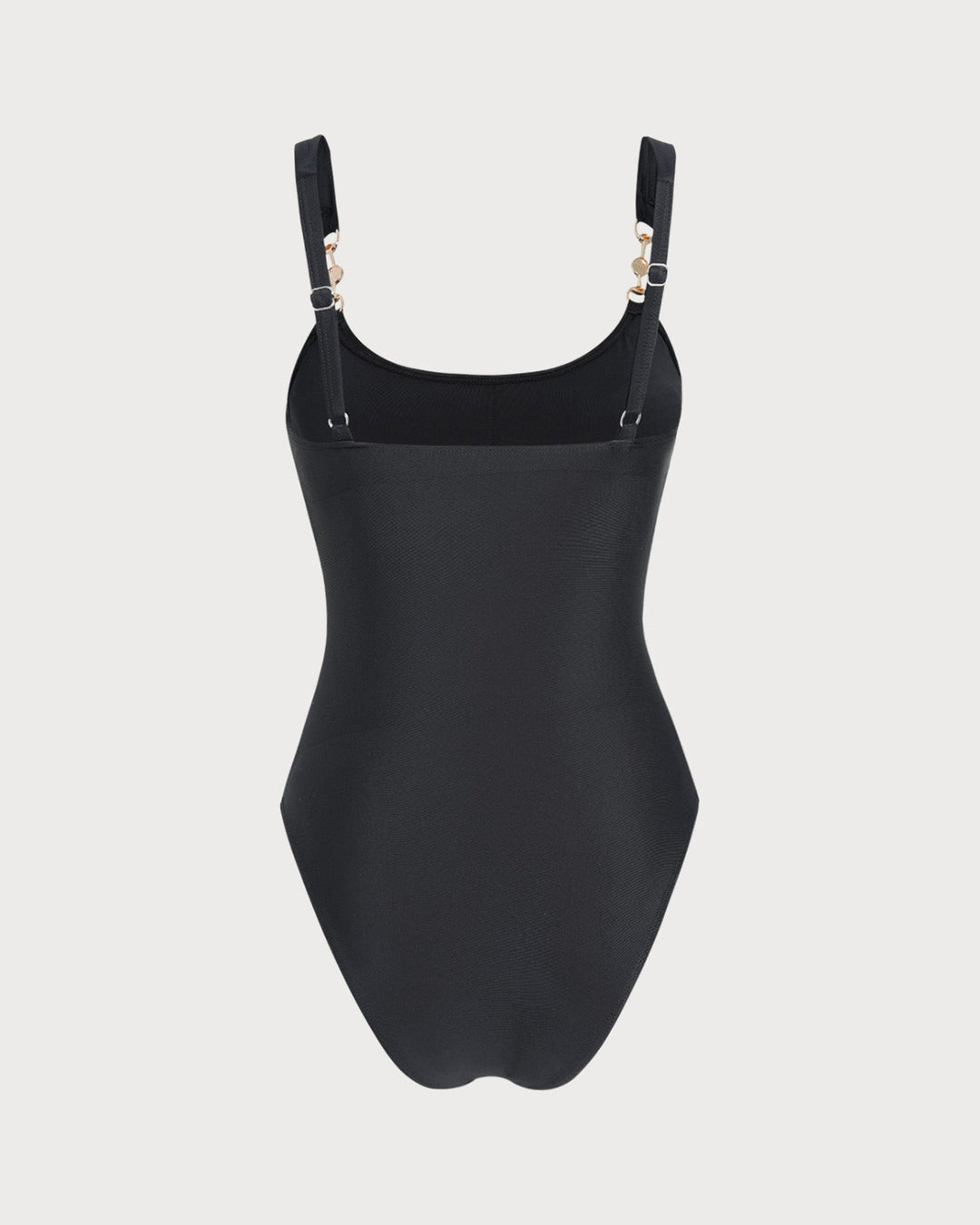 Maillot de Bain Bandeau Noir à Encolure U