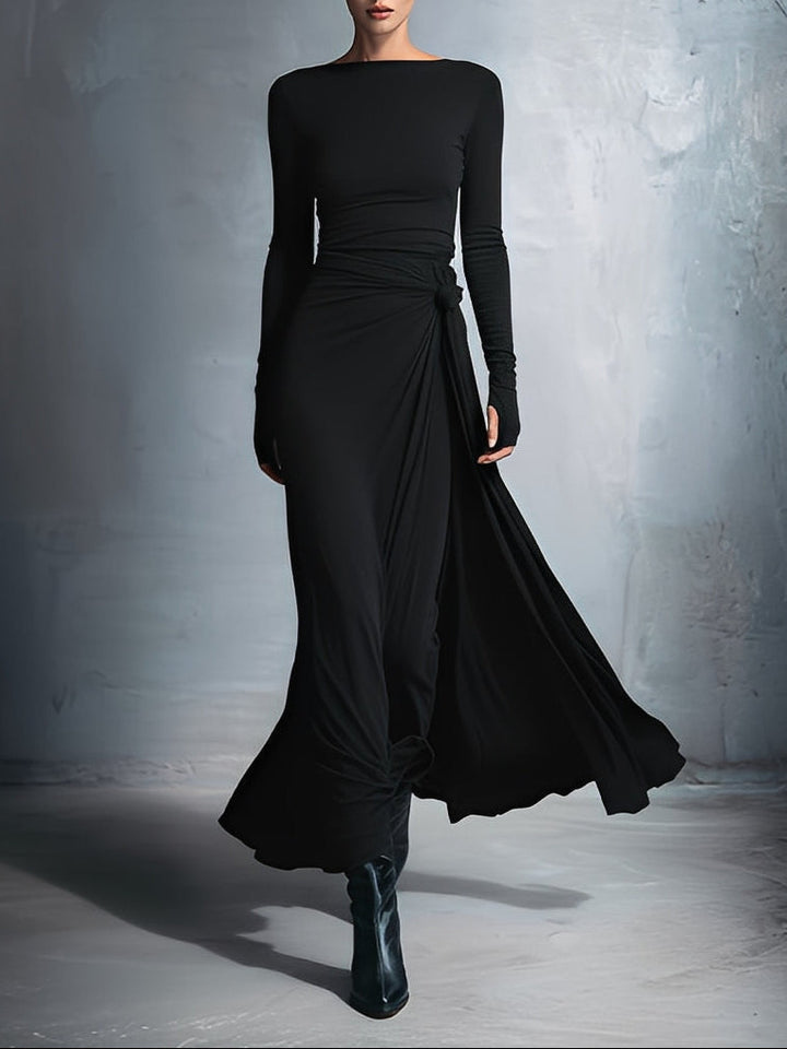 Mildred · Robe maxi avec nœud sur le côté