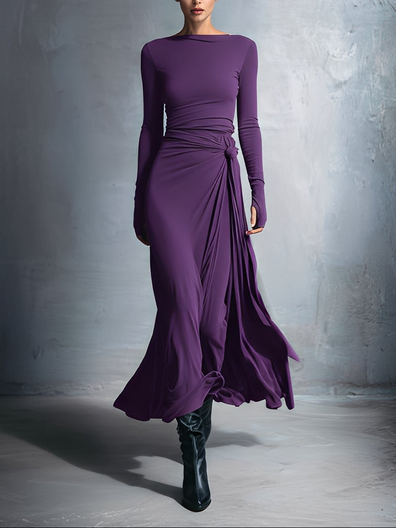 Mildred · Robe maxi avec nœud sur le côté