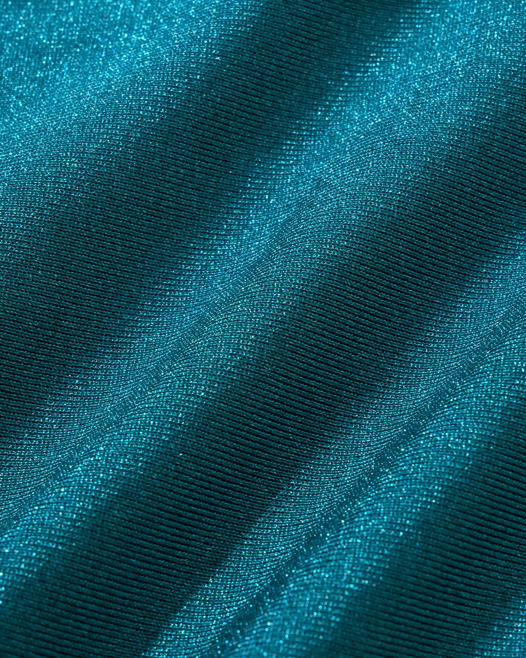 Ensemble de Bikini Triangle Froncé Turquoise