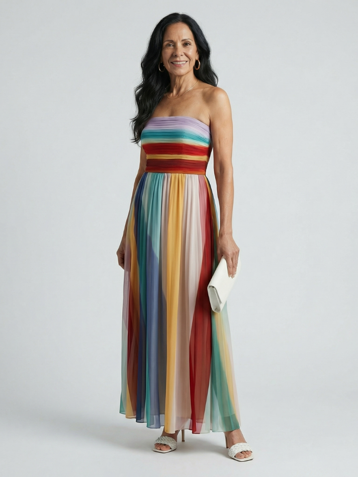 Verónica | Robe maxi à rayures