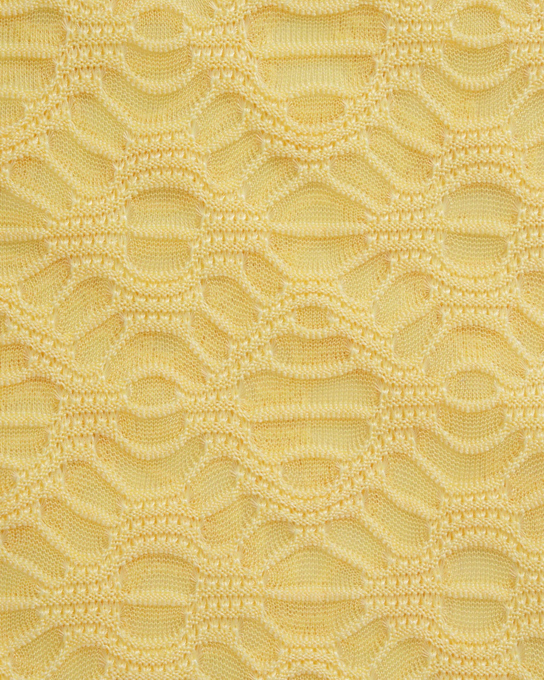 Ensemble de Bikini Texturé Jaune en Jacquard